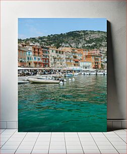 Πίνακας, Colorful Coastal Cityscape Πολύχρωμο παράκτιο αστικό τοπίο