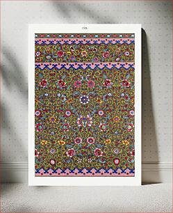 Πίνακας, Colorful floral pattern, Examples of Chinese Ornament selected from objects in the South Kensington Museum and other collections by Owen Jones