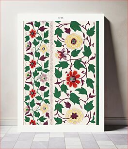Πίνακας, Colorful flower pattern, Examples of Chinese Ornament selected from objects in the South Kensington Museum and other collections by Owen Jones