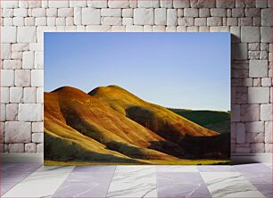 Πίνακας, Colorful Hills Under Clear Sky Πολύχρωμοι λόφοι κάτω από τον καθαρό ουρανό