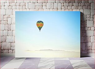 Πίνακας, Colorful Hot Air Balloon in Sky Πολύχρωμο αερόστατο στον ουρανό