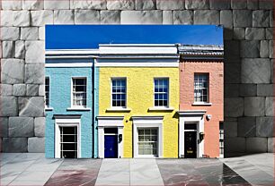 Πίνακας, Colorful Houses in the City Πολύχρωμα Σπίτια στην Πόλη