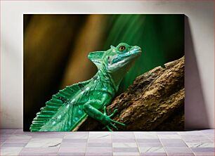 Πίνακας, Colorful Lizard in its Natural Habitat Πολύχρωμη σαύρα στο φυσικό της περιβάλλον