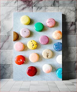 Πίνακας, Colorful Macarons Πολύχρωμα μακαρόν