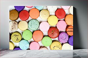 Πίνακας, Colorful Macarons Πολύχρωμα μακαρόν