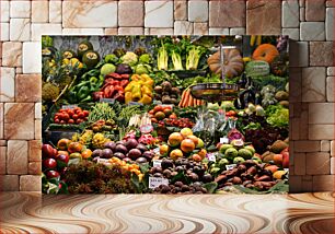 Πίνακας, Colorful Market Produce Πολύχρωμη Αγορά Παραγωγή