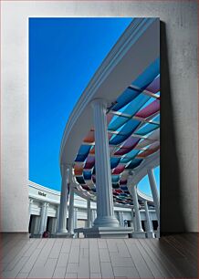 Πίνακας, Colorful Modern Colonnade Πολύχρωμη Μοντέρνα Κιονοστοιχία