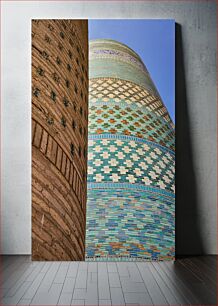 Πίνακας, Colorful Mosaic Towers Πολύχρωμοι Πύργοι Μωσαϊκού