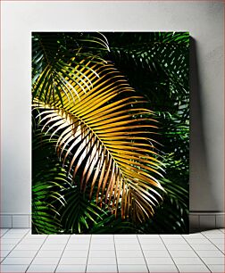 Πίνακας, Colorful Palm Leaves Πολύχρωμα Φύλλα Φοίνικα