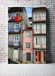 Πίνακας, Colorful Residential Architecture Πολύχρωμη Αρχιτεκτονική Κατοικιών