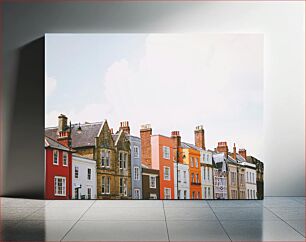 Πίνακας, Colorful Row Houses Πολύχρωμα Σπίτια