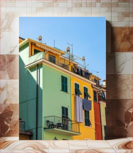 Πίνακας, Colorful Urban Buildings Πολύχρωμα Αστικά Κτίρια
