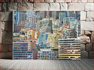 Πίνακας, Colorful Urban Cityscape Πολύχρωμο αστικό τοπίο