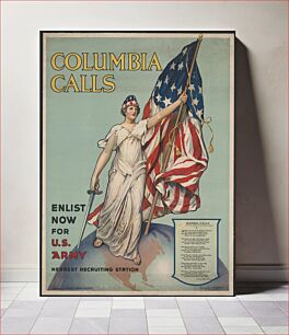 Πίνακας, Columbia calls--Enlist now for U.S. Army designed by Frances Adams Halsted ; painted by V. Aderente
