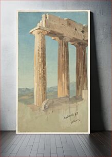 Πίνακας, Columns of the Parthenon, Athens, Frederic Edwin Church