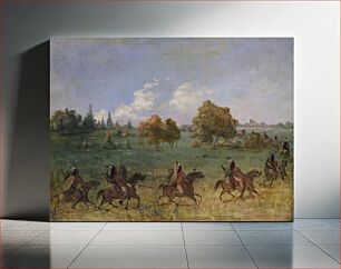 Πίνακας, Comanche War Party on the March, Fully Equipped (1846–1848) by George Catlin