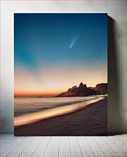 Πίνακας, Comet Over Coastal Landscape Κομήτης πάνω από το παράκτιο τοπίο