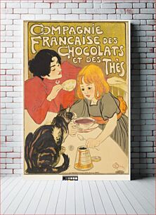 Πίνακας, Compagnie Française des Chocolats et des Thés (1895) by Théophile Alexandre Steinlen