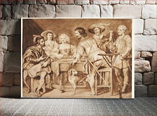 Πίνακας, Company around a table by Palamedes Palamedesz I