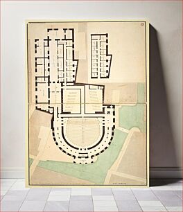 Πίνακας, Competition Design for La Fenice, Venice: Ground Plan