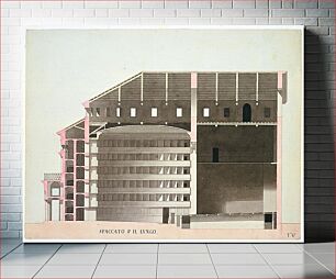 Πίνακας, Competition Design for La Fenice, Venice: Longitudinal Section