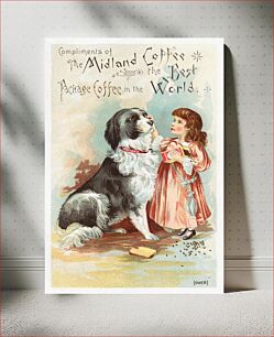 Πίνακας, Compliments of the Midland Coffee, the best package coffee in the world (1870–1900) chromolithograph art by Chase & Sanborn