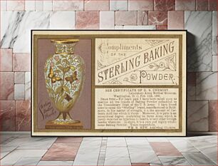 Πίνακας, Compliments of the Sterling baking powder