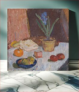 Πίνακας, Composition with Hyacinth, Fruits and Blue Bowl by Karl Isakson