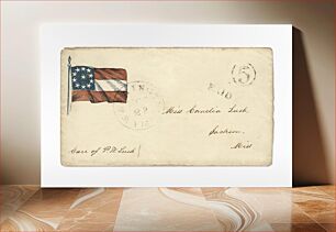 Πίνακας, Confederate patriotic cover (1861) vintage letter envelope