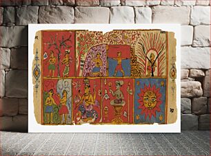 Πίνακας, Consequences of Certain Actions, Folio from a Samgrahanisutra (Book of Compilation)
