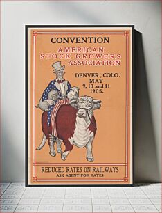 Πίνακας, Convention, American Stock Growers Association, Denver, Colo., May 9, 10 and 11, 1905