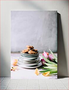 Πίνακας, Cookies with Flowers Μπισκότα με λουλούδια