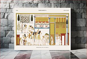 Πίνακας, Copied paintings in one of the tombs from Monuments de l'Égypte et de la Nubie (1835–1845) by Jean François Champollion&lt;