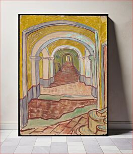 Πίνακας, Corridor in the Asylum by Vincent van Gogh