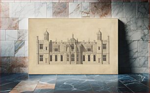 Πίνακας, Corsham Court, Wiltshire: Elevation of the North Front