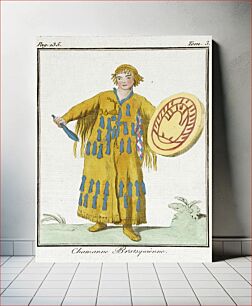 Πίνακας, Costume Plate (Chamanne Bratsquienne) by Jacques Grasset de Saint Sauveur
