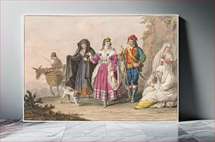 Πίνακας, Costumes of Sicily, Saverio Della Gatta