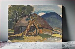 Πίνακας, Cottage below the mountains by Zolo Palugyay