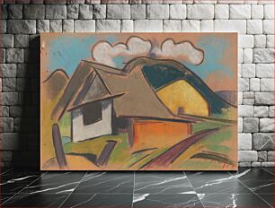Πίνακας, Cottages in the mountains by Zolo Palugyay