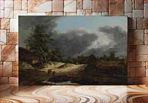 Πίνακας, Cottages on the dunes, 1700 - 1799, Jacob Van Ruisdael