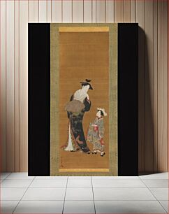 Πίνακας, Courtesan and Her Attendant by Katsukawa Shunshō