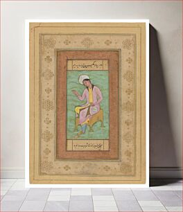 Πίνακας, Courtier, Folio from The Salim Album by Aqa Riza and Abu l Hasan