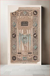 Πίνακας, Cover front for "Flinch's Almanac" by Frederik Hendriksen