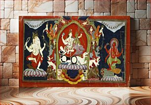 Πίνακας, Cover of a Shakta Manuscript with Uma-Maheshvara