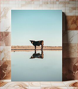Πίνακας, Cow by the Water Αγελάδα δίπλα στο νερό