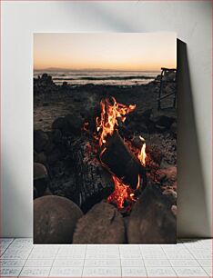 Πίνακας, Cozy Beachside Campfire Cozy Beachside Campfire