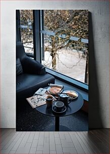 Πίνακας, Cozy Coffee and Breakfast by the Window Ζεστός καφές και πρωινό δίπλα στο παράθυρο