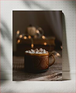 Πίνακας, Cozy Hot Chocolate with Marshmallows Ζεστή ζεστή σοκολάτα με Marshmallows