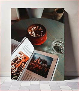 Πίνακας, Cozy Reading with a Hot Chocolate Άνετο διάβασμα με ζεστή σοκολάτα