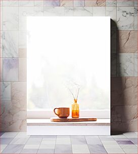Πίνακας, Cozy Window Setup with Cup and Vase Άνετη ρύθμιση παραθύρου με κύπελλο και βάζο